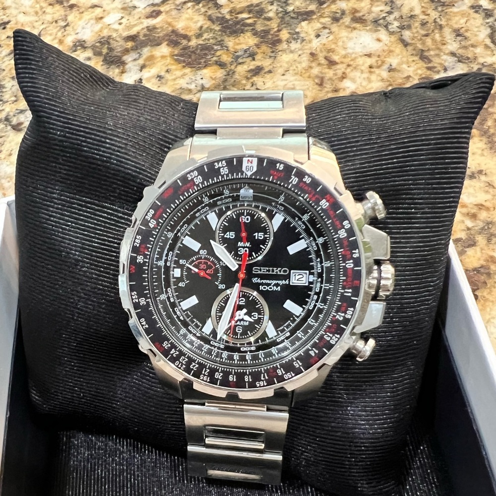 Mens watch EUC Seiko Aviation
